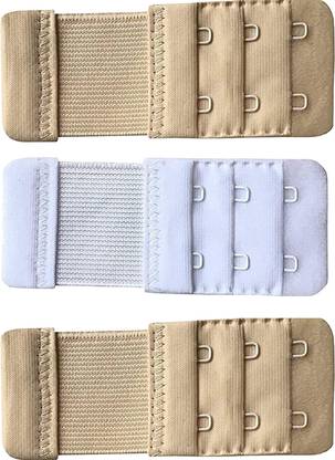 LOMOZAN Bra Hook Extender Premium Quality(Beige-2pc,White-1pc) Hook Extender