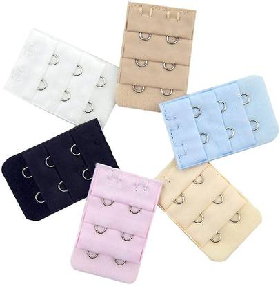 Q4S 6 Multicolor Bra Hook Extender Premium Quality Hook Extender