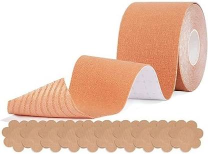 StayWay Boob Tape Breathable Breast Lift Tape Invisible Tape for Breast Boobytape Polyester Push Up Bra Petals