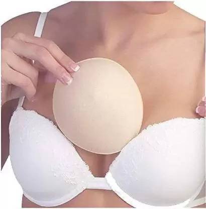RENU CREATION Beige Round Soft Bra Inserts Pads Lycra Cup Bra Pads (Beige Pack of 1) Cotton Cup Bra Pads