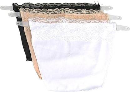 FUZAC Cotton Clip On Camisole for Women Mock Lace | Cleavage Cover for Women Cotton Push Up Bra Pads