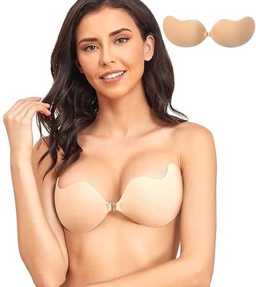 GOLDFINCH Butterfly Strapless Push Up Wire Free Stick On Invisible Western Fancy Bra Cotton Peel and Stick Bra Pads