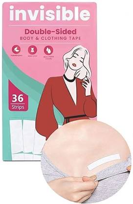 TRK HUB Double Sided Boob Tape for Industrial, Fashion 72 Strip Cotton Peel and Stick Bra Petals