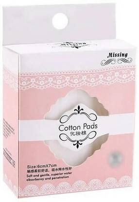 TRK HUB 50Pcs Spunlace Nonwoven Makeup Facial Cotton Makeup Remover Swabs(Pack of 1) Cotton Nursing Bra Pads