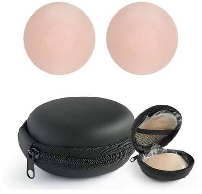 BITNA 1 Pair Women's Reusable Silicone Covers With Case Silicone Peel and Stick Bra Petals