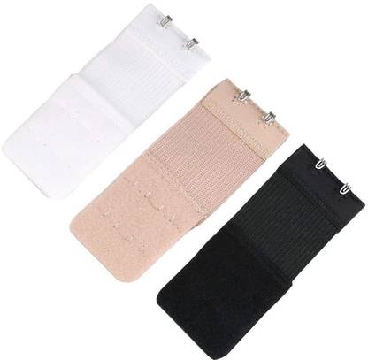 Purabelle Bra Hook Extender- 2 & 3 Hooks Without Elastic Bra Extensions Combo (Free Size) Elastane Push Up Bra Petals