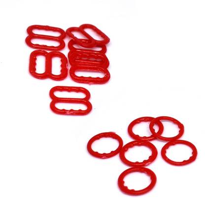 Dhruv Crafts Bra Strap Adjuster Slider Hook Clips for Corset Garter Bikini 10MM (100 Pcs) Lowback Strap On