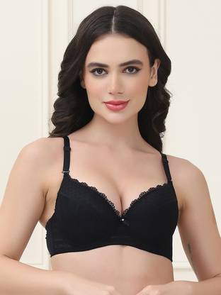 PrettyCat PrettyCat Lightly Padded Hot Lace Underwire Bra Women Full Coverage Lightly Padded Bra