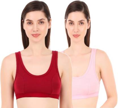 M Mapon Fashion Full Coverage Girls Sports Non Padded Bra