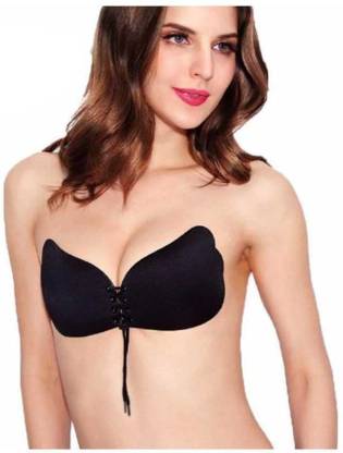 ASTOUND Silicone Sticking Silicone Strapless Bra Nylon, Silicone Peel and Stick Bra Pads