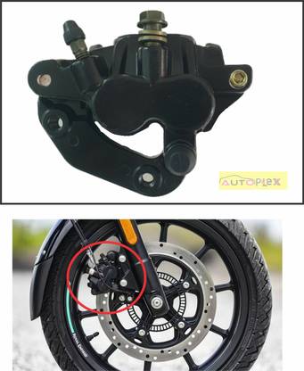 AUTOPLEX Front Brake Caliper Assembly Compatible For Royal Enfield Bullet, Thunderbird Brake Caliper