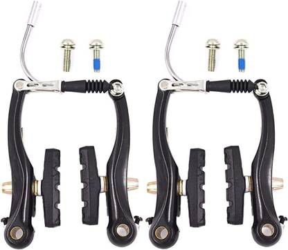 NSV Cycle V-Brake Panja Set Front & Rear Alloy Power Brakes Set For Bicycle Brake Shoe