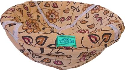 CAVETIMES Cotton Roti Basket | Roti Basket with Cloth | chapati basket Solid Roti Round Flap Cover