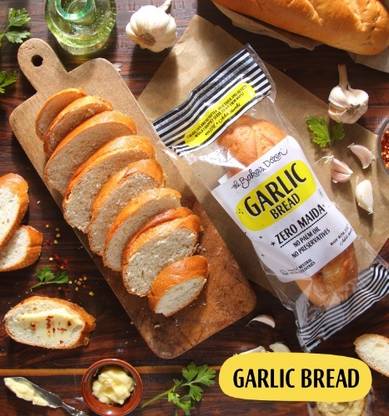 The Baker's Dozen Zero Maida Garlic Bread