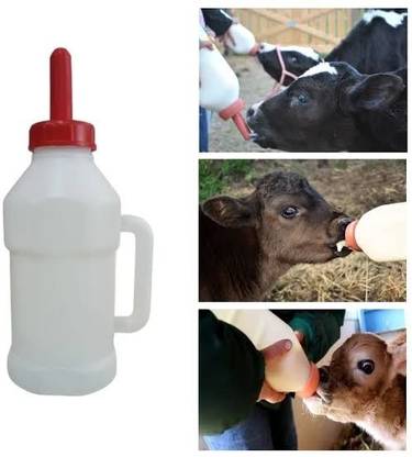 Bethlehemfarm 2L Calf Nursing Bottle Feeding thicken Leakproof Nipple with Handle for Farm Breastfeeding Pillow