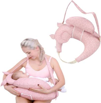 metreno Baby Feeding Pillow with Adjustable Belts Detachable Cover 7 in 1 Nursing Pillow Breastfeeding Pillow
