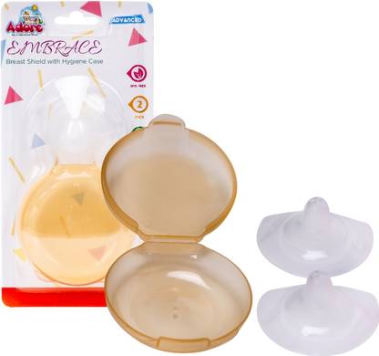 Adore Embrace Premium Super Soft Silicon Breast Shield with Storage Case Breast Nipple Shield