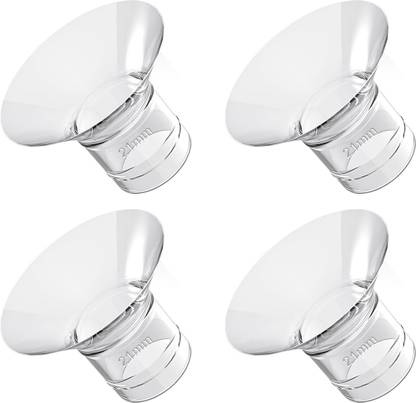 HANNEA Flange Inserts 21mm 4pcs, Suitable for Medela, Spectra 24mm Shields/Flanges  - Manual