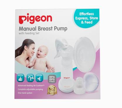 Pigeon MANUAL BREAST PUMP WITH PP- STANDARD - MANUAL (WHITE)  - Manual