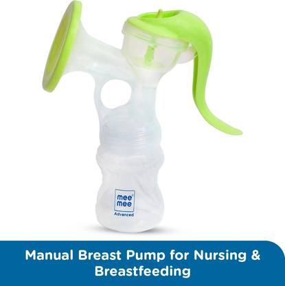 MeeMee Manual Breast Pump for Nursing & Breastfeeding |Soft & Gentle  - Manual