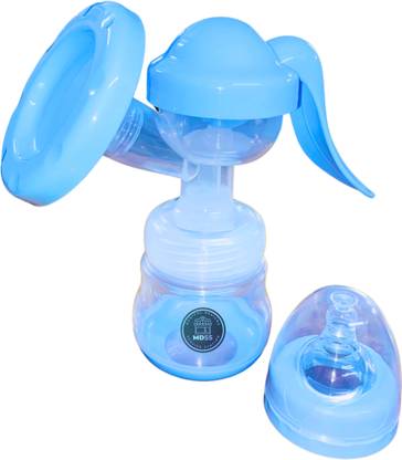 MDSS Manual Breast Pump | 3-Level Suction | BPA Free (Blue)  - Manual