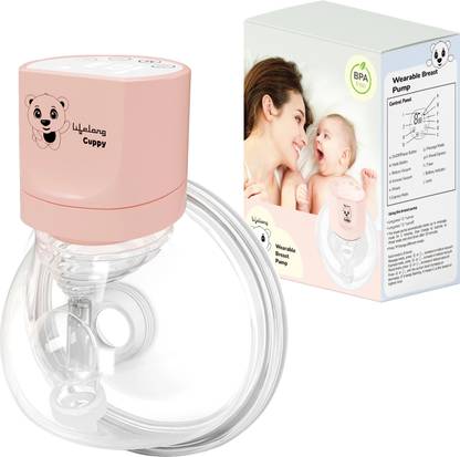Lifelong Cuppy LLBBP01 Wearable Breast Pump for Feeding Mothers, 3 Modes, BPA Free  - Electric
