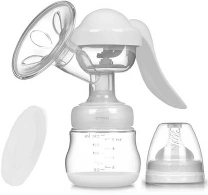 ARDAKI Breast Feeding Pump Breast Milk Pump 3 Level Suction Adjustment Milk Bottle  - Manual