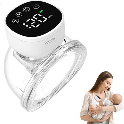 lucario Wearable Breast Pump with 3 Modes 9 Levels, Low Noise Painless Rechargeable  - Electric