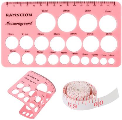 HANNEA Silicone Nipple Ruler for Breast Pump Flange Sizing - Soft Measurement Tool  - Manual