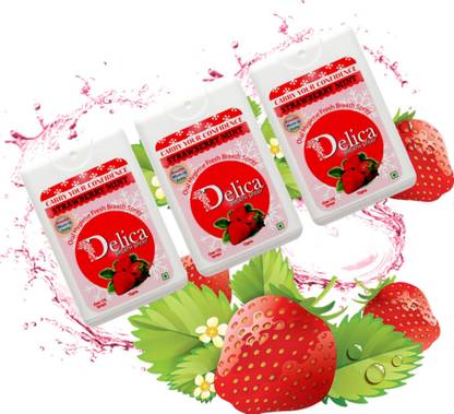 Delica Strawberry Mint Fresh Breath Instant Mouth & Bad Breath Freshner Spray