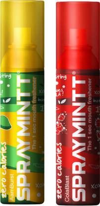 Spraymintt 1 Second Instant Mouth Freshener Combo - Aamburst + Colablast Spray