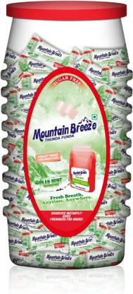 Mountain breeze Paanmint Breath Strips - Instant Freshness, Mouth Freshener (280 Strips) Strip