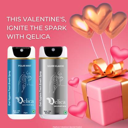 Qelica Love Special Men & Women Mouth Freshener Long-Lasting Kiss-Ready Breath Freshner Spray