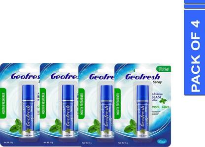 Geofresh Cool Mint Mouth Freshener, Instant Fresh Breath, Fights Odour & Supports Hygiene Spray