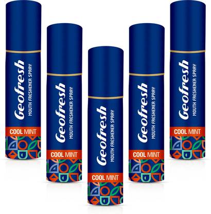 Geofresh Mouth Freshener Spray Mint (Pack of 5) Spray
