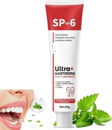 SIYDHA Sp-6 Toothpaste Brightening Whitening For Kids & Adults Sp6 Toothpaste Probiotic Strip