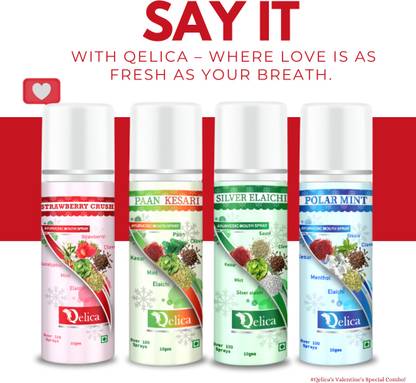 Qelica Rakhi Special Mouth Freshener Long-Lasting Kiss-Ready Breath Freshness Spray