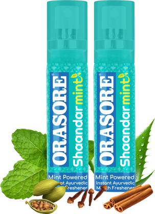 Orasore Shaandar Mint Instant Mouth Freshener |Zero Calories & Anti Bacterial Protection Spray