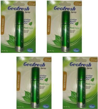 Geofresh Mouth Freshener Spray Pack of 4 (60 g) Spray