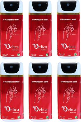 Qelica Instant Mouth Freshener Kissing Spray For Men and Women, Strawberry, Breath Spray
