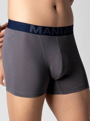 Maniac Men Anti-Pilling Odour-free cotton Men Trunk Solid Men Trunk Brief