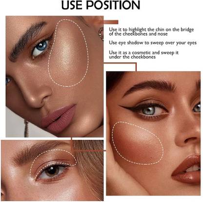 YAWI Highlighter Palette Base Illuminator Highlight Face Contour Bronzer Face