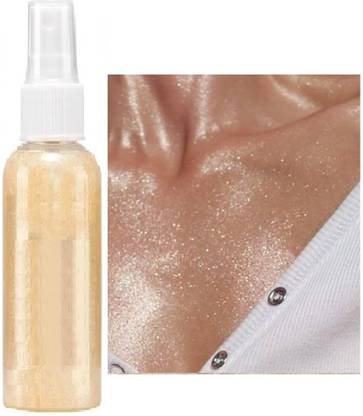 Latixmat Long lasting and water proof golden shine shimmer spray