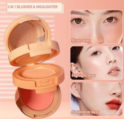Emijun Waterproof and sweatproof Blusher + Highlighter Eyeshadow Pallet