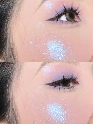 tanvi27 Diamond Highlighter Powder Makeup Palette Face Bright Eye Shadow