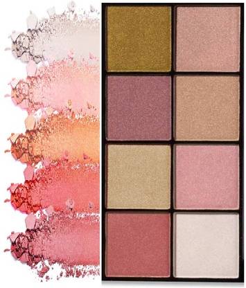 MYEONG Bronzer Glitter & Shimmer And Makeup Baked Highlighter Powder Palette