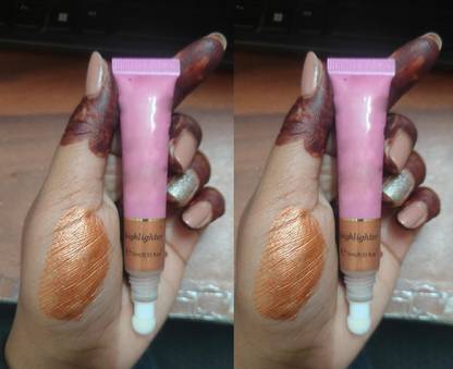 ADJD Combo Puff liquid Highlighter makeup stick face and body bonze illuminator