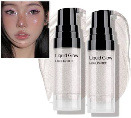 tanvi27 Pearl White Liquid Highlighter Makeup Waterproof Lasting Brighten