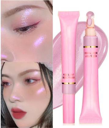 tanvi27 New Liquid Highlighter Makeup for Luminous Glow with Cushion Applicator