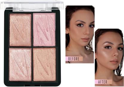 REIMICHI New Multi use Bendable & Long Lasting Blinding Glow Highlighter Face palette